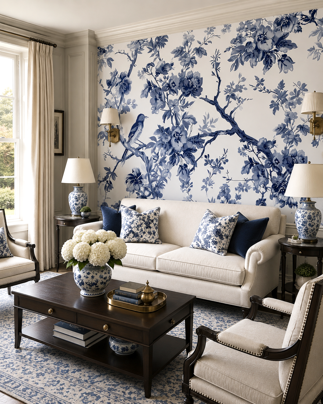 Midnight Bloom Wall Mural