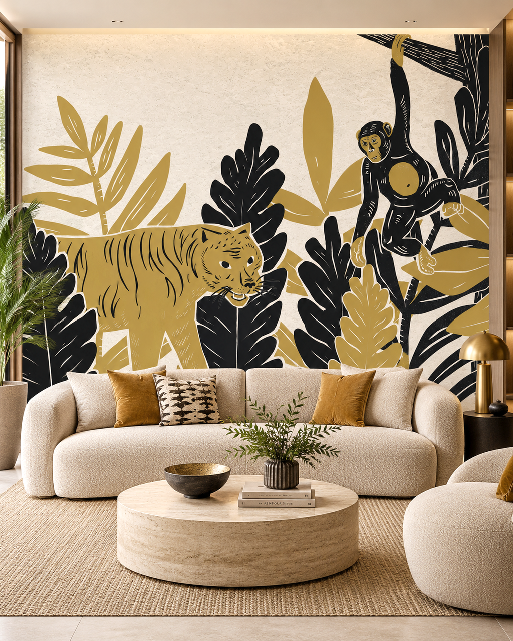 Golden Jungle Wall Mural