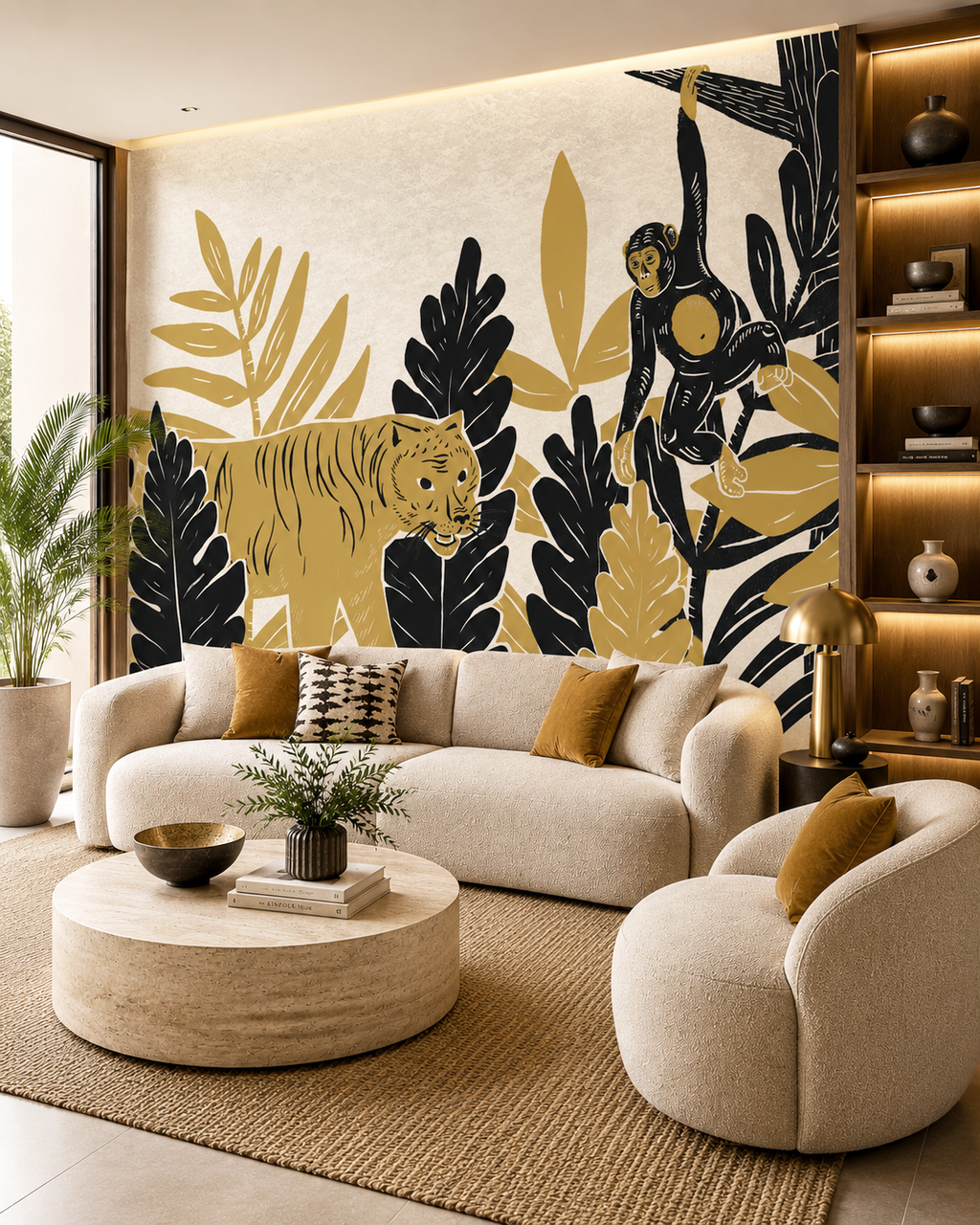 Golden Jungle Wall Mural