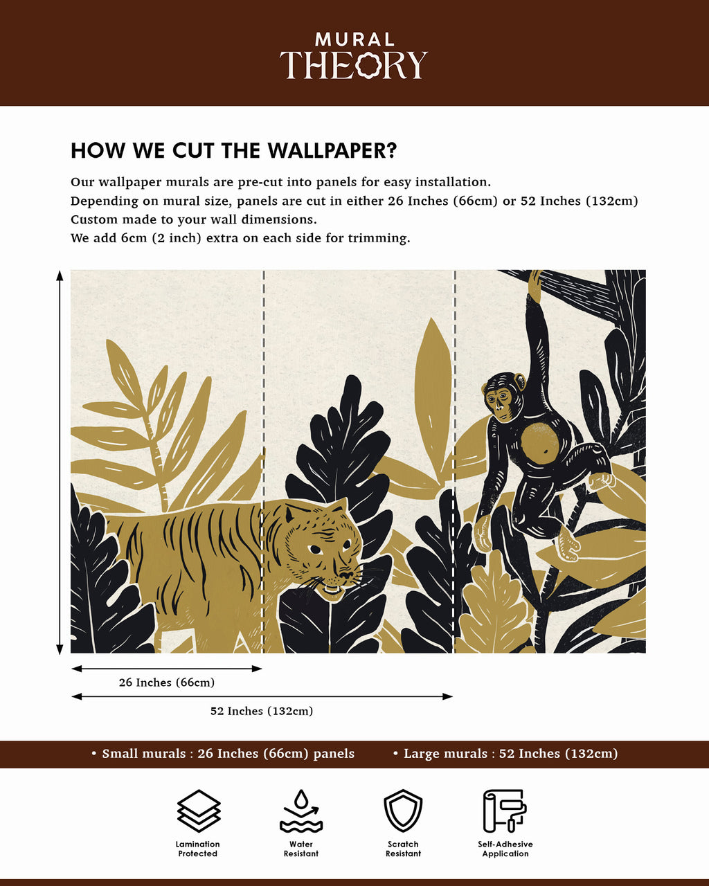 Golden Jungle Wall Mural