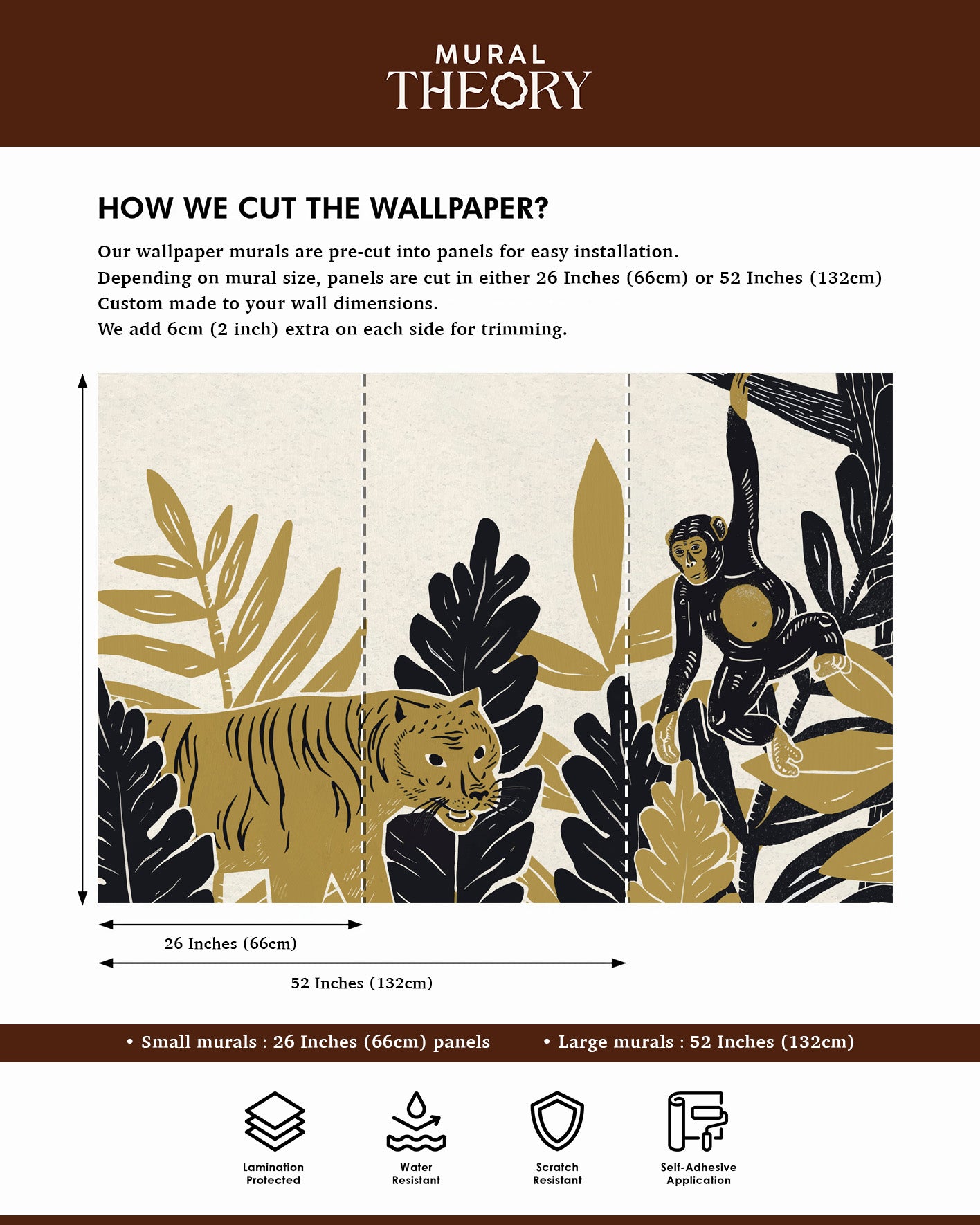 Golden Jungle Wall Mural
