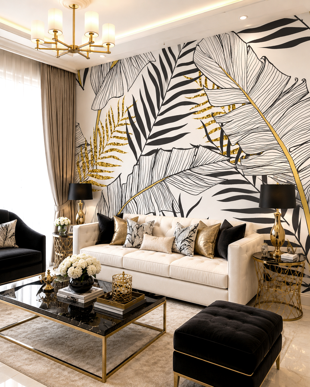Golden Canopy Wall Mural