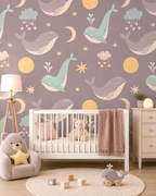 Moonlit Meadow Wall Mural