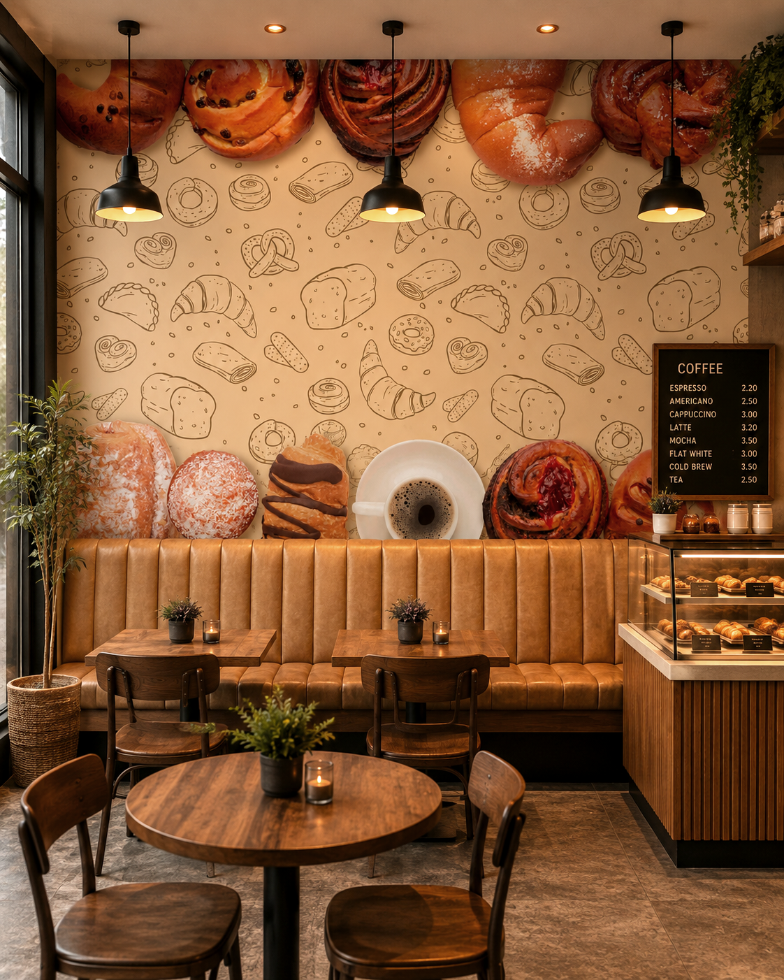 Café Heritage Wall Mural