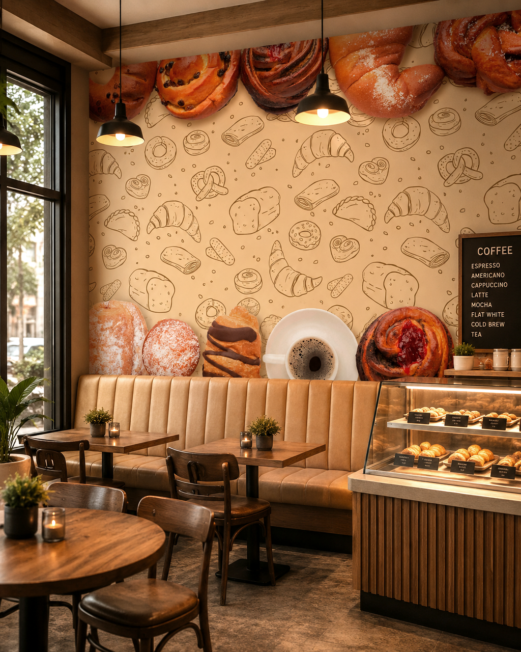 Café Heritage Wall Mural