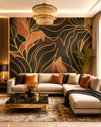 Amber Veins Wall Mural