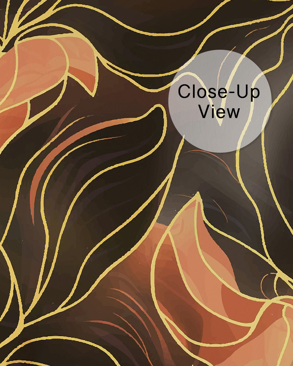 Amber Veins Wall Mural