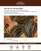 Amber Veins Wall Mural