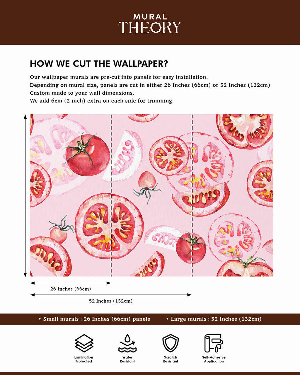 Tomato Blush Wall Mural