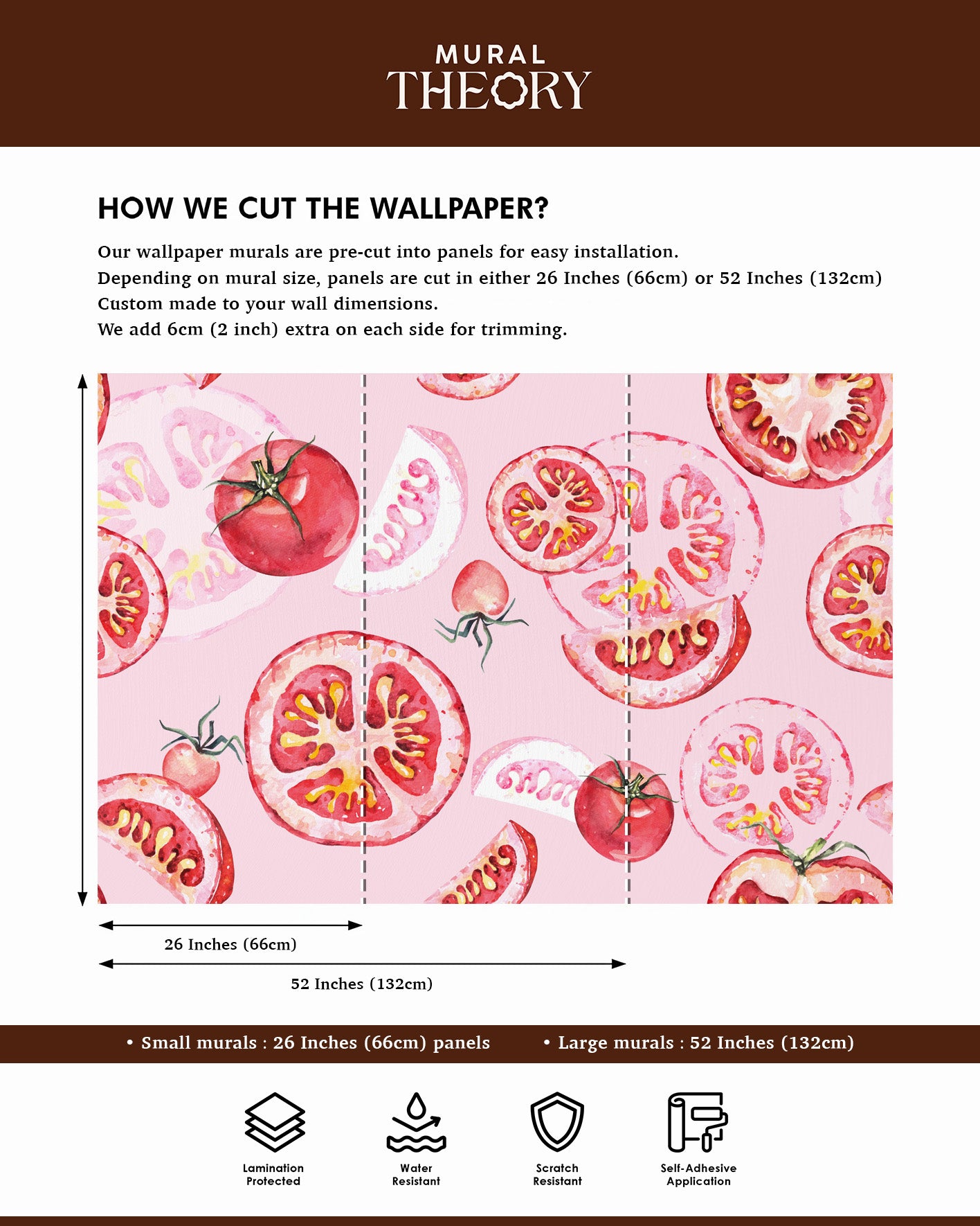 Tomato Blush Wall Mural