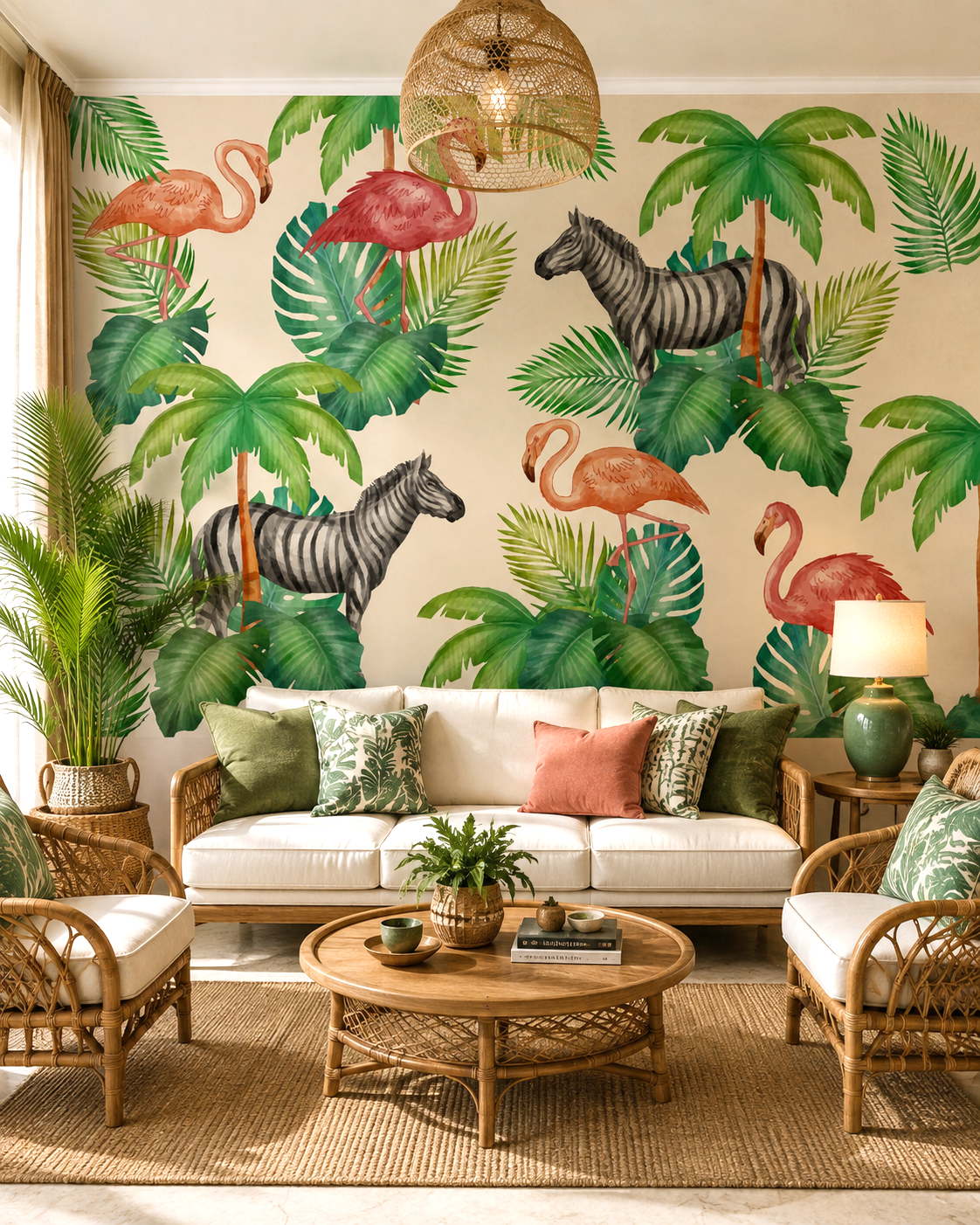 Tropical Safari Wall Mural