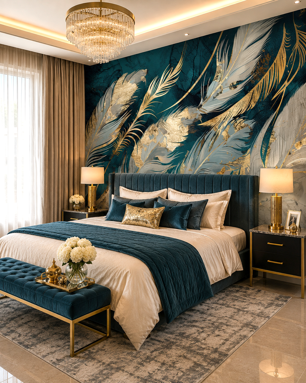Gilded Jungle Wall Mural