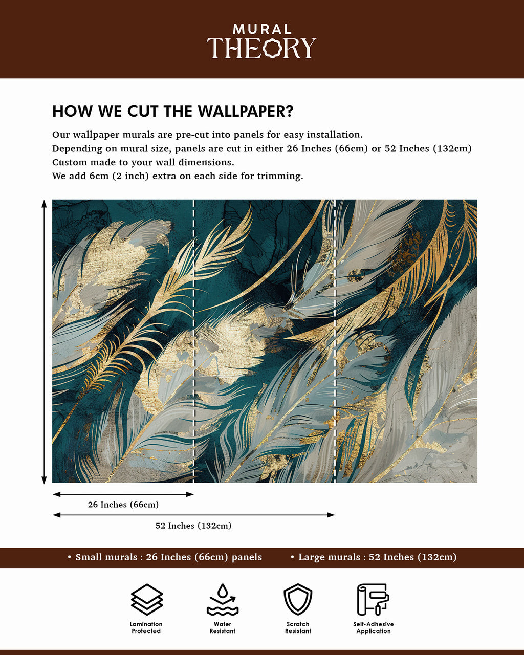 Gilded Jungle Wall Mural