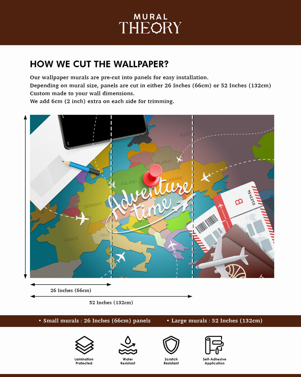 Wanderlust Maps Wall Mural