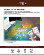 Wanderlust Maps Wall Mural