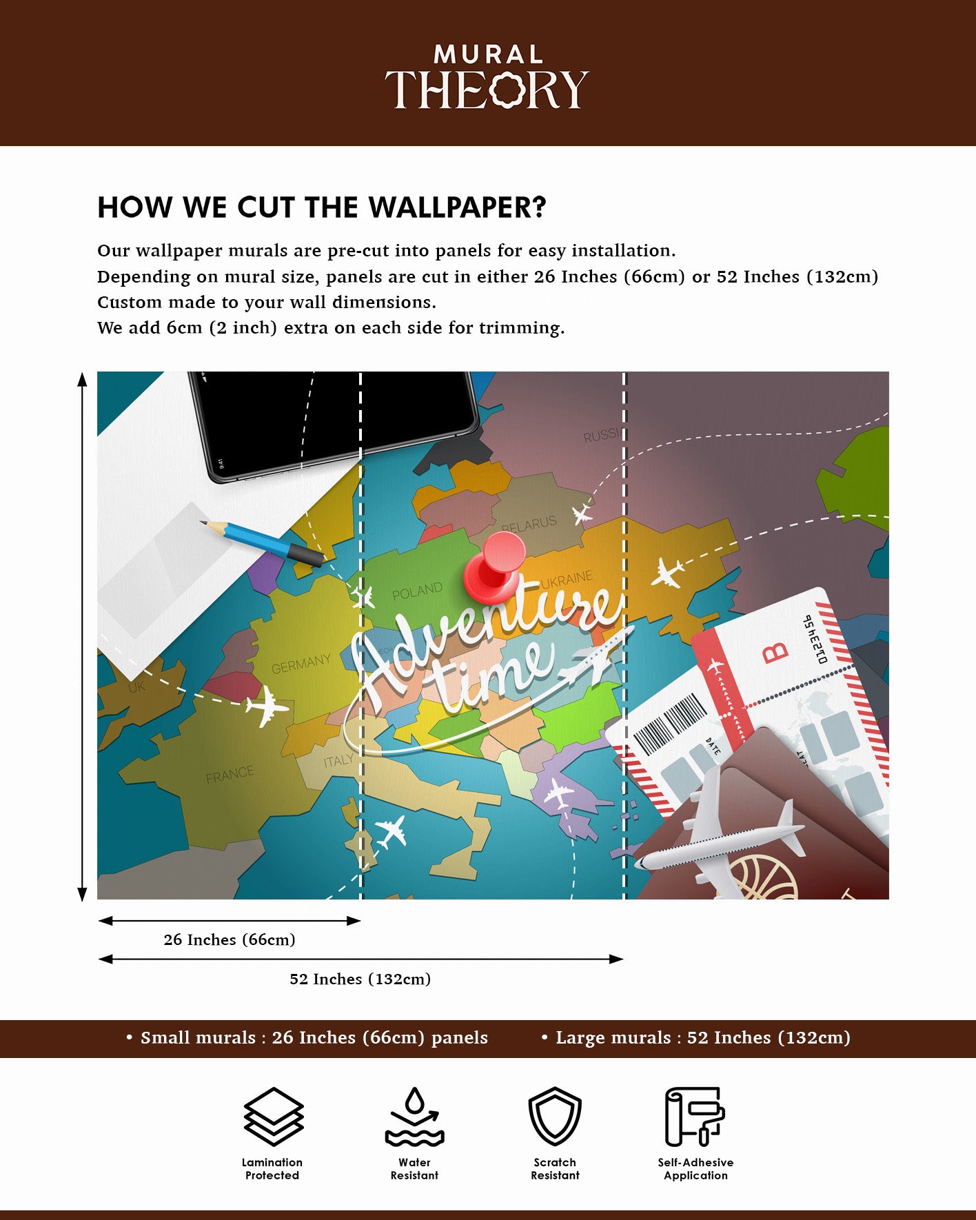 Wanderlust Maps Wall Mural