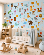 Alphabet Zoo Wall Mural