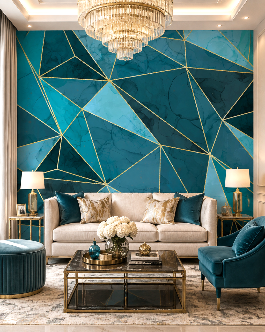 Midnight Mosaic Wall Mural
