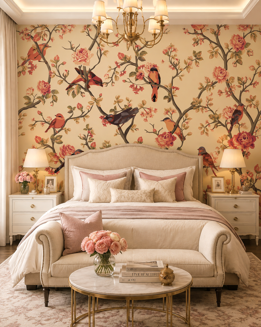 Autumn Aviary Wall Mural