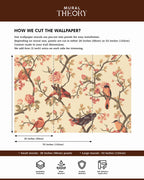 Autumn Aviary Wall Mural
