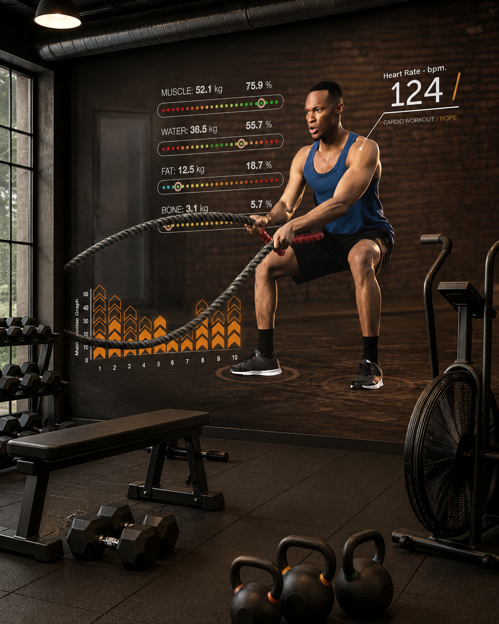 Dynamic Gym Wall Mural