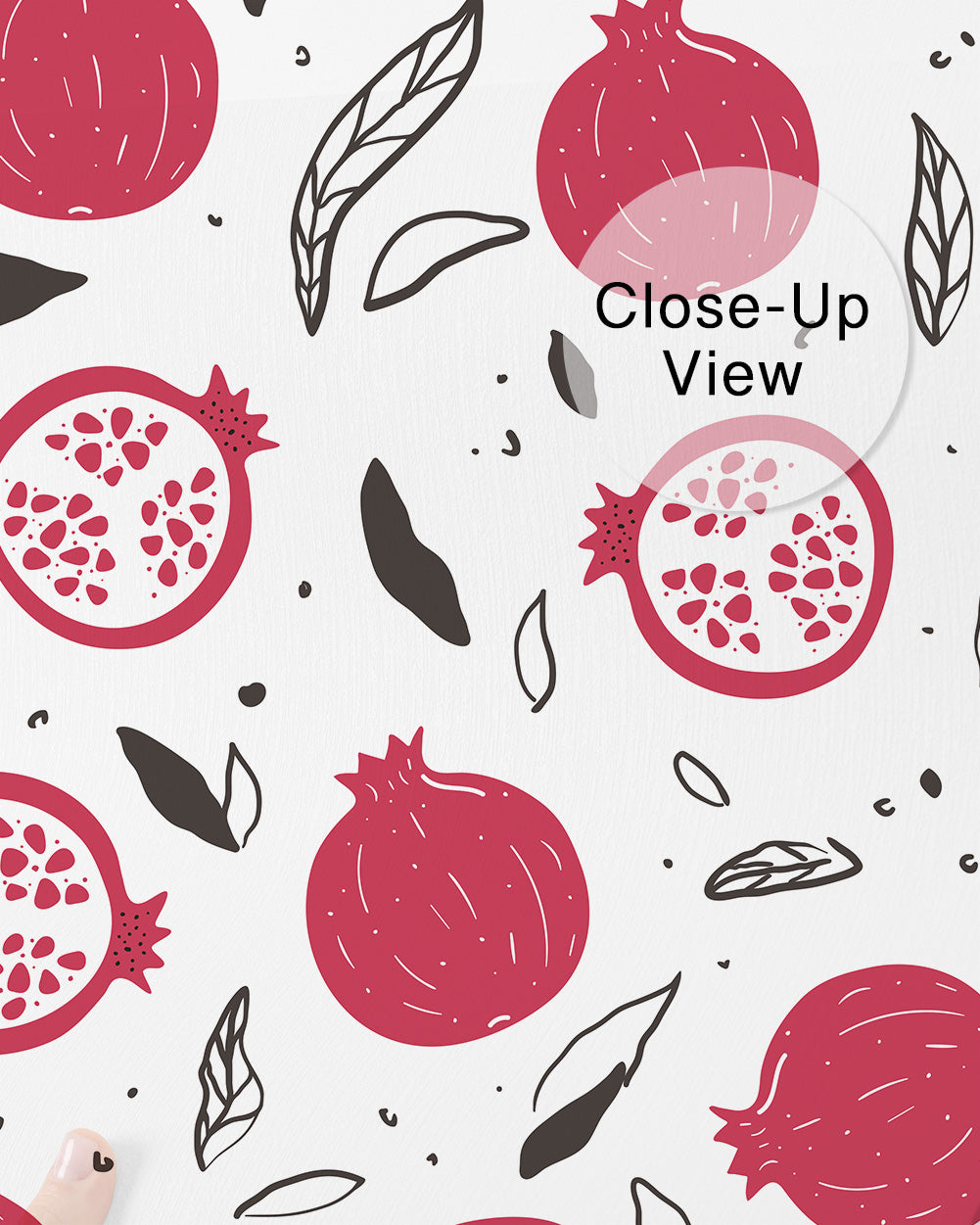 Pomegranate & Leaves Wall Mural