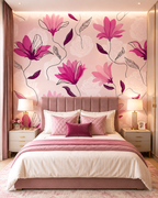 Blushing Botanica Wall Mural
