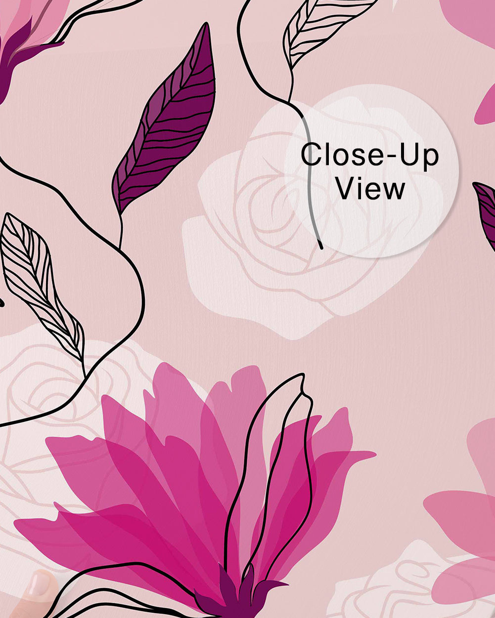 Blushing Botanica Wall Mural