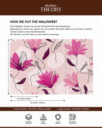 Blushing Botanica Wall Mural