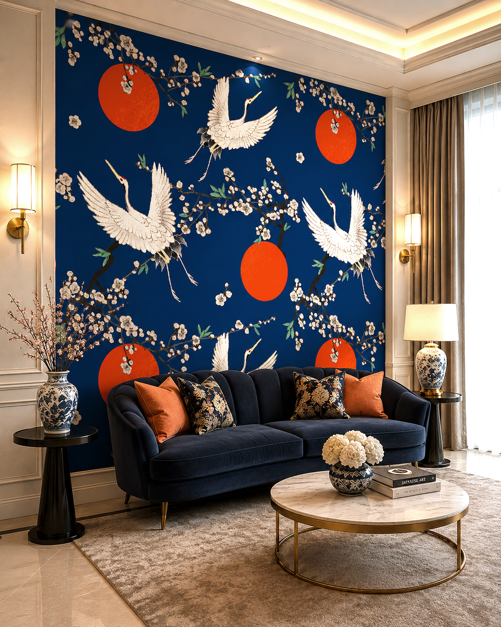 Crimson Flight Wall Mural