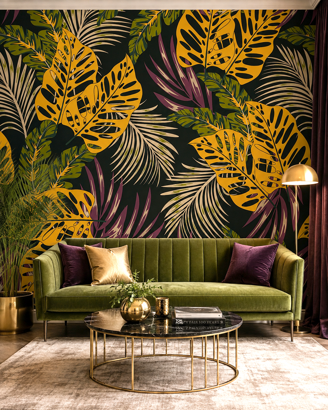 Golden Jungle Wall Mural
