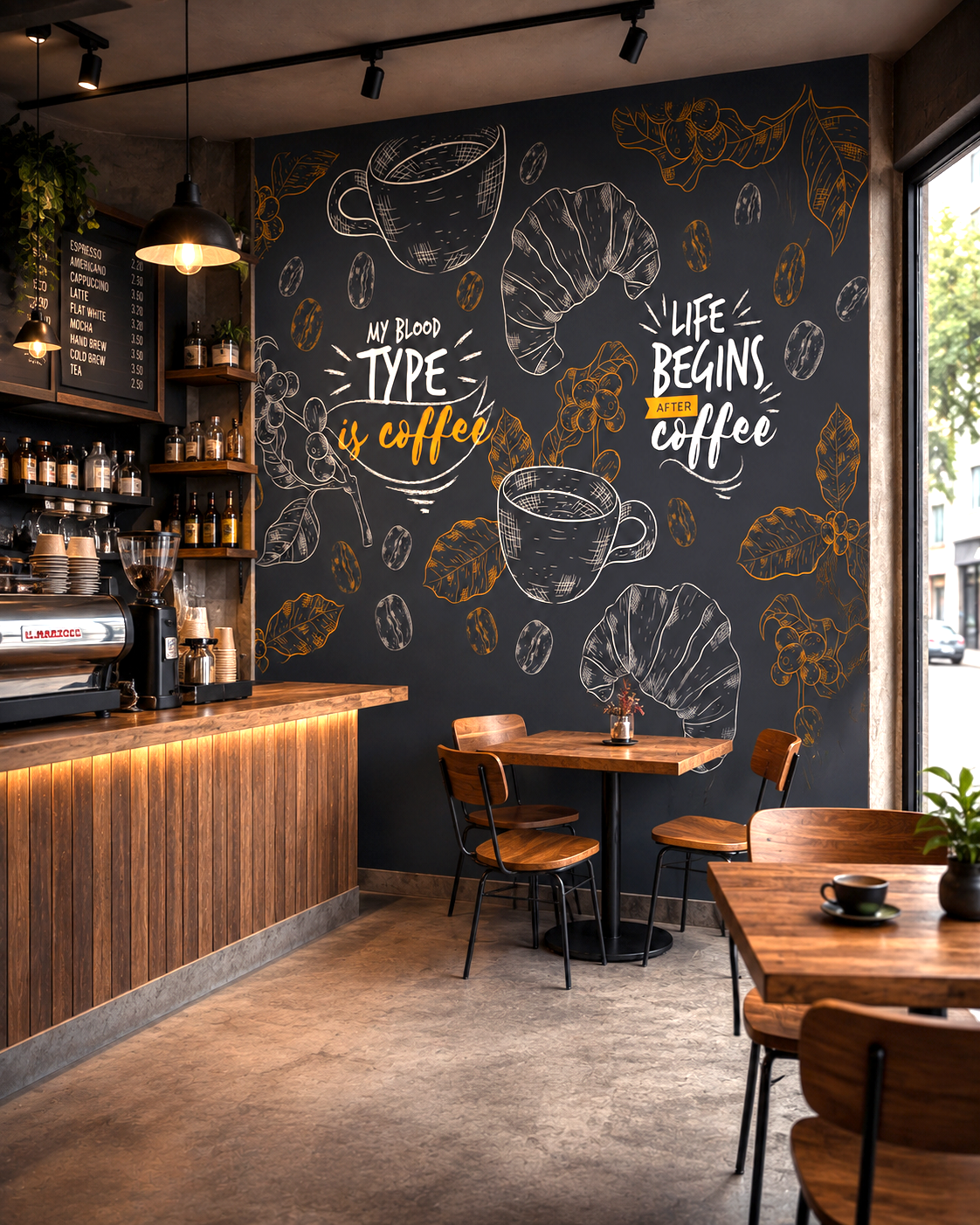 Coffee Canvas Wall Mural