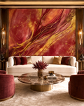Crimson Gold Wall Mural