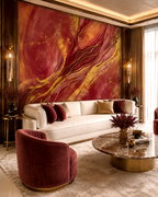 Crimson Gold Wall Mural