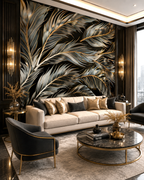 Golden Currents Wall Mural
