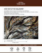 Golden Currents Wall Mural