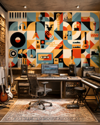 Rhythm Mosaic Wall Mural