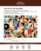 Rhythm Mosaic Wall Mural