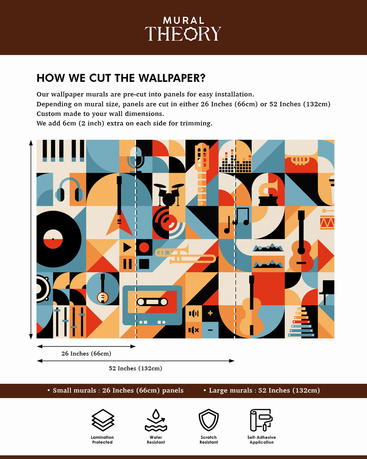 Rhythm Mosaic Wall Mural