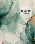 Azure Bloom Wall Mural