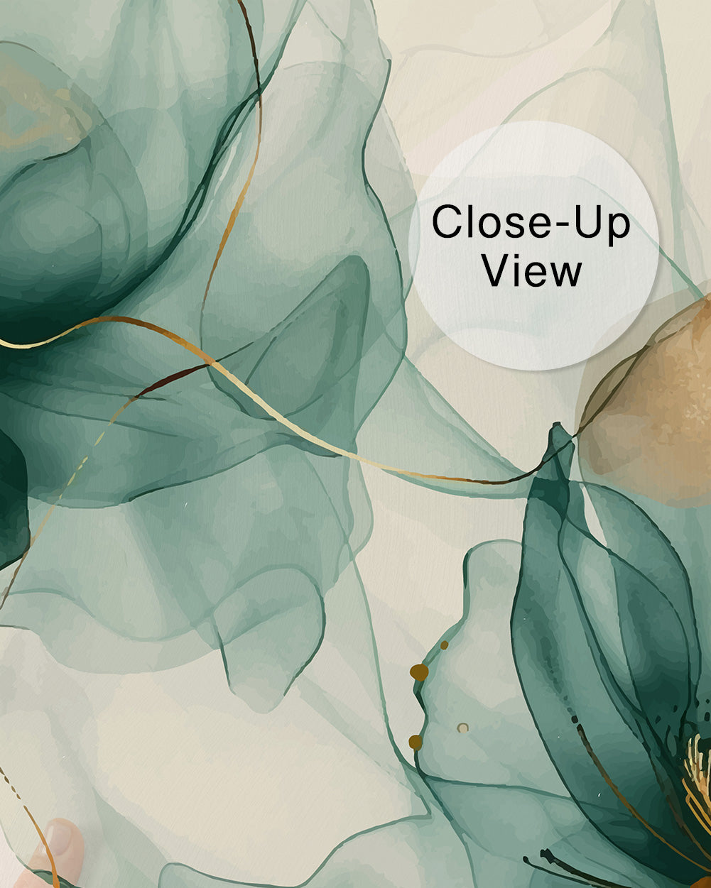 Azure Bloom Wall Mural