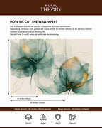 Azure Bloom Wall Mural