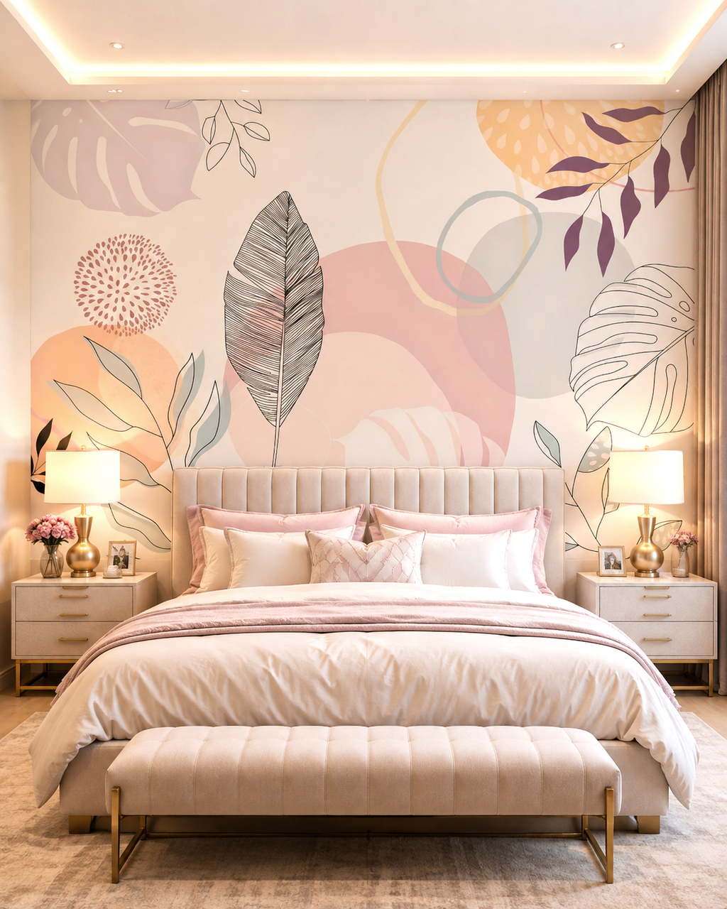 Botanical Whispers Wall Mural
