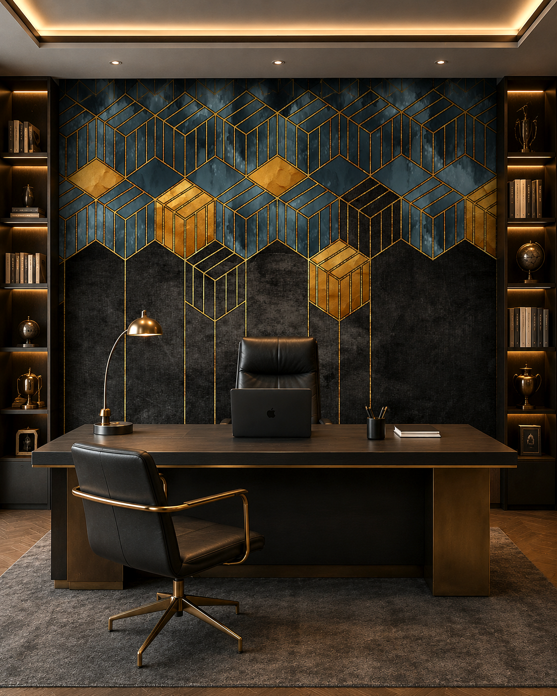 Golden Prism Wall Mural