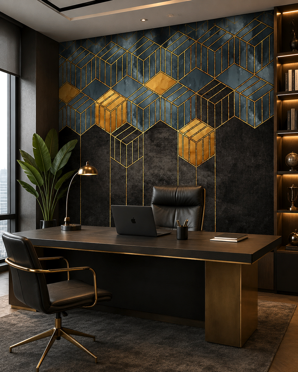 Golden Prism Wall Mural
