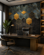 Golden Prism Wall Mural
