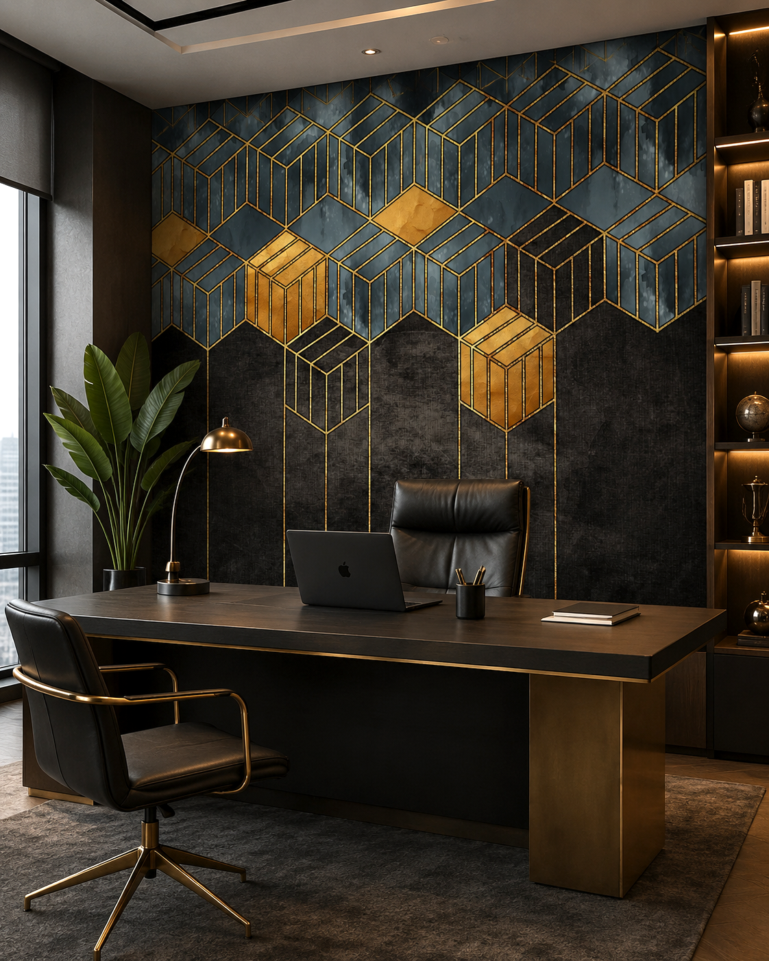 Golden Prism Wall Mural