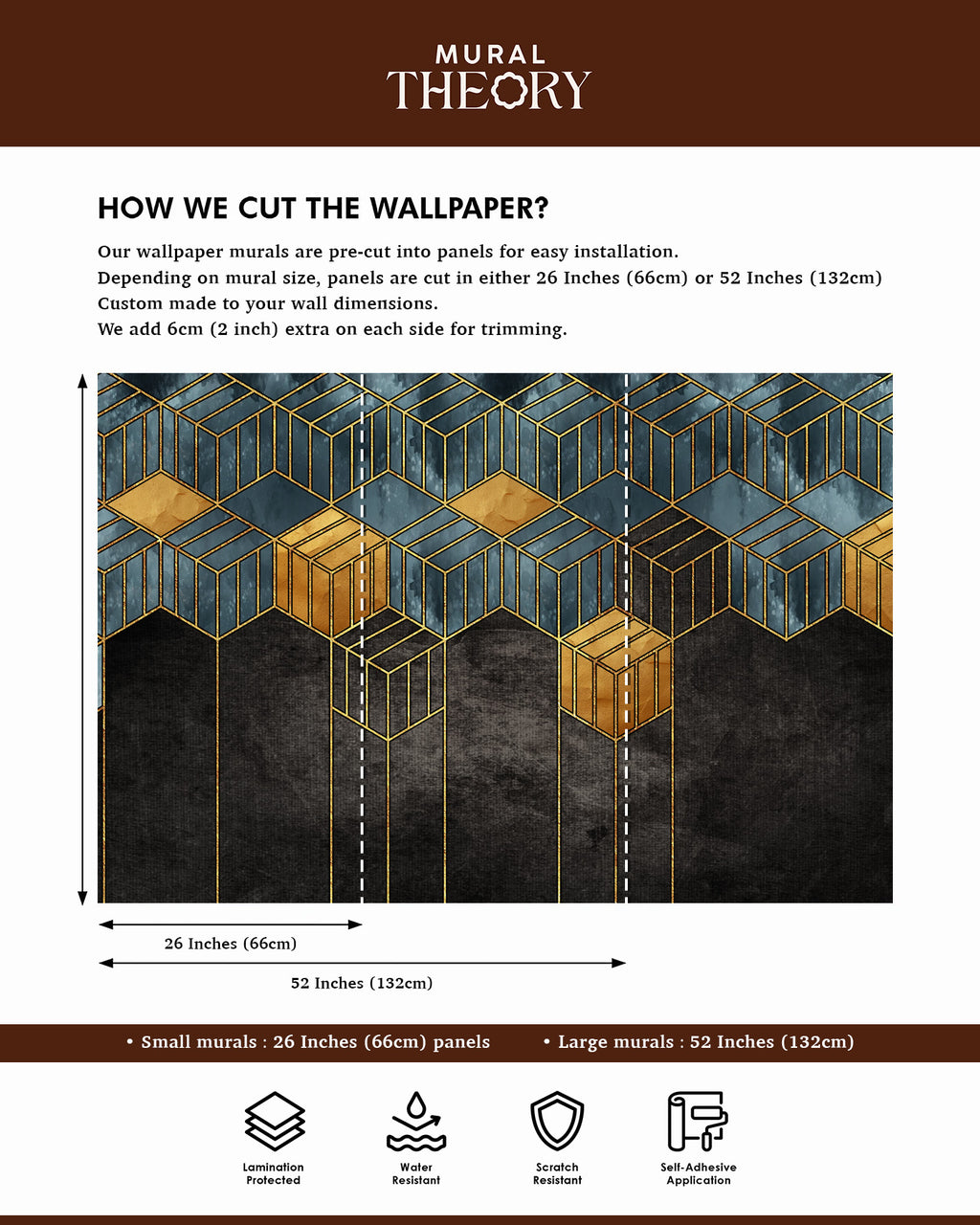 Golden Prism Wall Mural