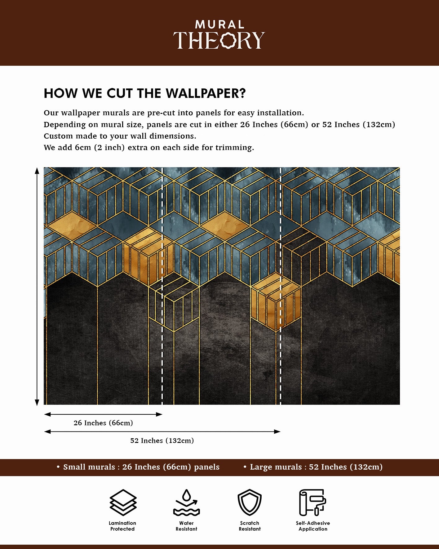 Golden Prism Wall Mural