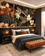 Ember Bloom Wall Mural